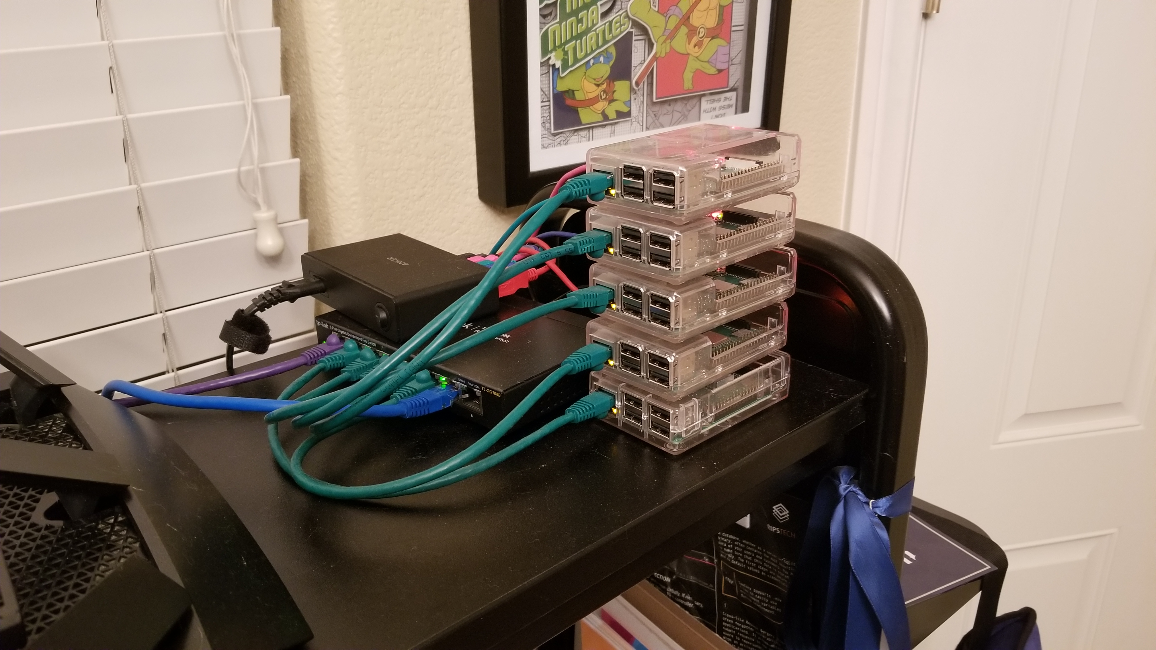 Pi cluster setup and running